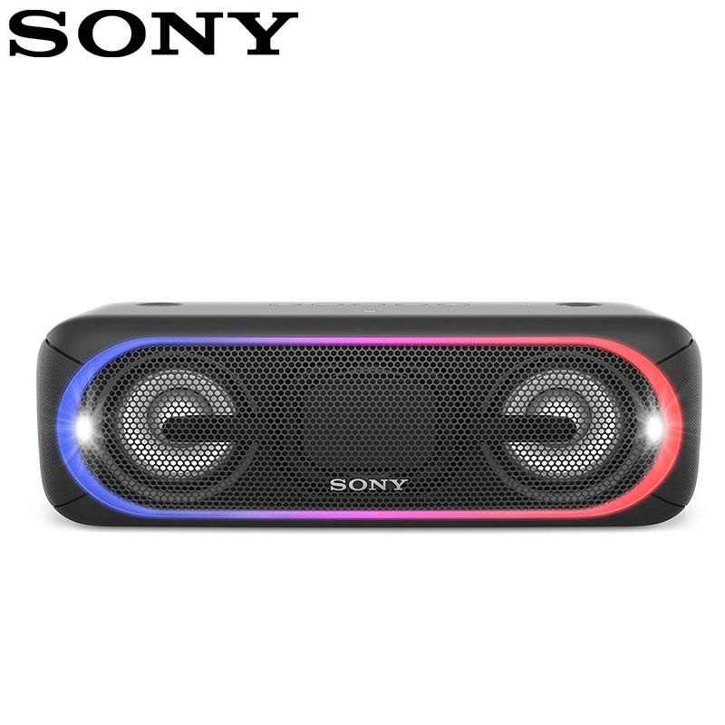 索尼(SONY) SRS-XB40/BC 重低音无线蓝牙音箱 IPX5防水设计便携迷你音响 黑色图片