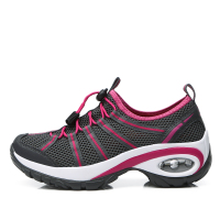 南极人女鞋徒步鞋2017夏季透气网鞋高帮新款登山鞋防滑轻便溯溪旅游户外运动鞋 17803