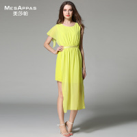 MesAppas美莎帕时尚不规则摆飘逸连衣裙