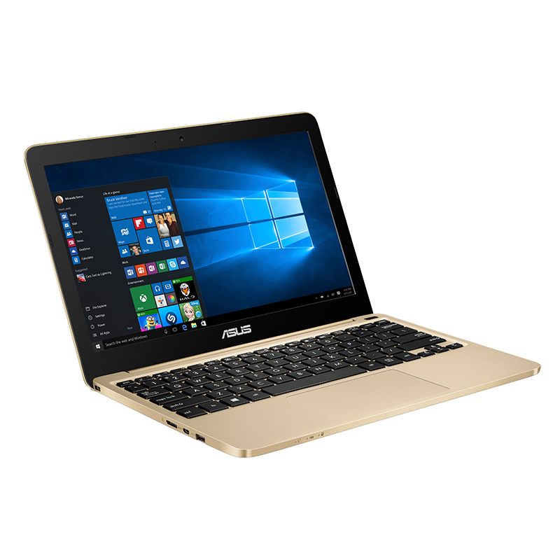 华硕(ASUS)思聪本E200 11.6英寸笔记本电脑(Intel四核处理器 2G 128G固态 金色 HD)