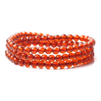 左传 橙红色石榴石108颗5mm