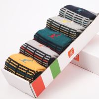 【苏宁自营】意大利袋鼠纯棉时尚运动男袜5双装31148US