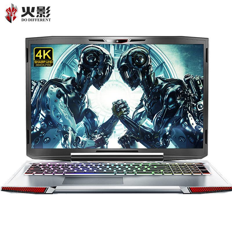 火影 金钢GTX机械键盘游戏本 夏普4K IPS屏笔记本电脑 GTX1060 i7-7700HQ 8G 1T+128G图片