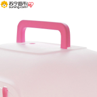 爱丽思(IRIS) 防臭宽门猫砂盆WNT-510M 桃