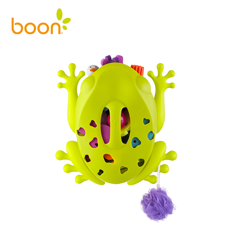 Boon啵儿 贪吃蛙浴室收纳架 绿色高清大图