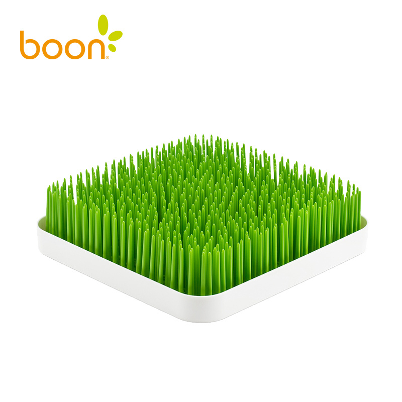 Boon啵儿 小草坪台面餐具晾干架 绿色/白色 奶嘴/奶瓶晾干架 pp材质