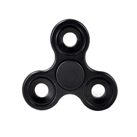 ESCASE 指尖陀螺三叶成人 手指陀螺edc手转指间陀螺,高速美国成人手指螺旋(无夜光) 手机支架陀螺 黑色