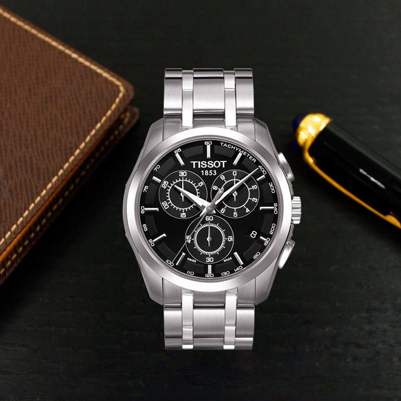 原装正品天梭TISSOT-库图系列 T035.617.11.051.00 男士石英表