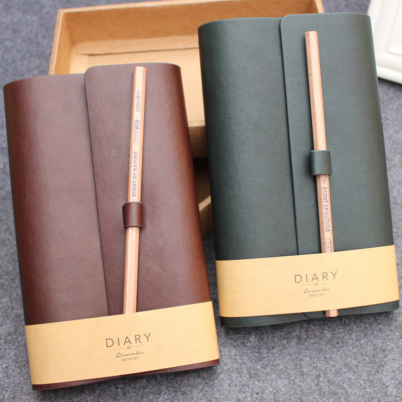 得力(deli)22218旅行笔记本礼盒 皮面本 笔记本 记事本 办公用品 笔记本/记事本