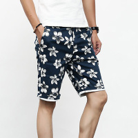 Gurbaks休闲五分裤男潮流花卉沙滩裤夏季凉爽透气短裤男5分中裤GD620