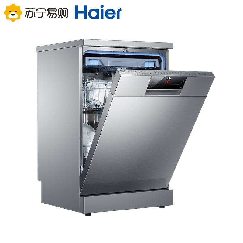 海尔(Haier)15套家用独立式、嵌入式全自动洗碗机HW15-76 高温消毒除菌刷碗机