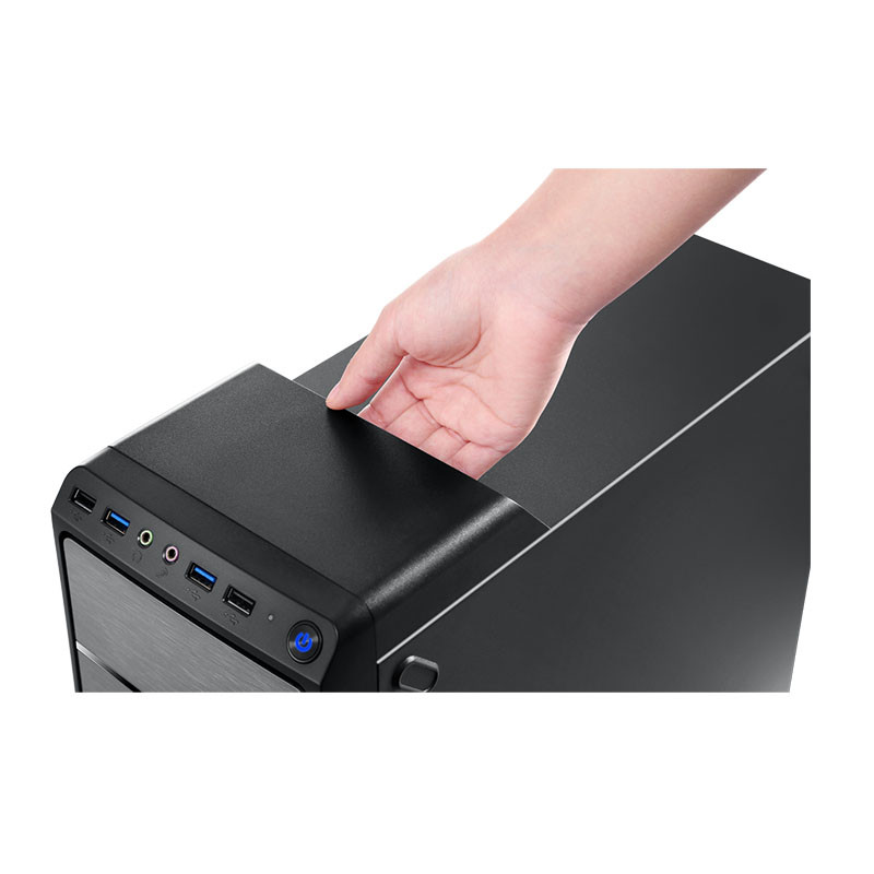 海尔(Haier)新极光D2商用办公台式电脑整机 20.7英寸(其他Intel平台 J3160四核 4GB 500GB 核芯 win10 内置无线网卡 1080P高清显示器)高清大图