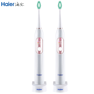 海尔(Haier)电动牙刷DY-06成人充电牙刷声波自动软毛牙刷防水美白 玫瑰金