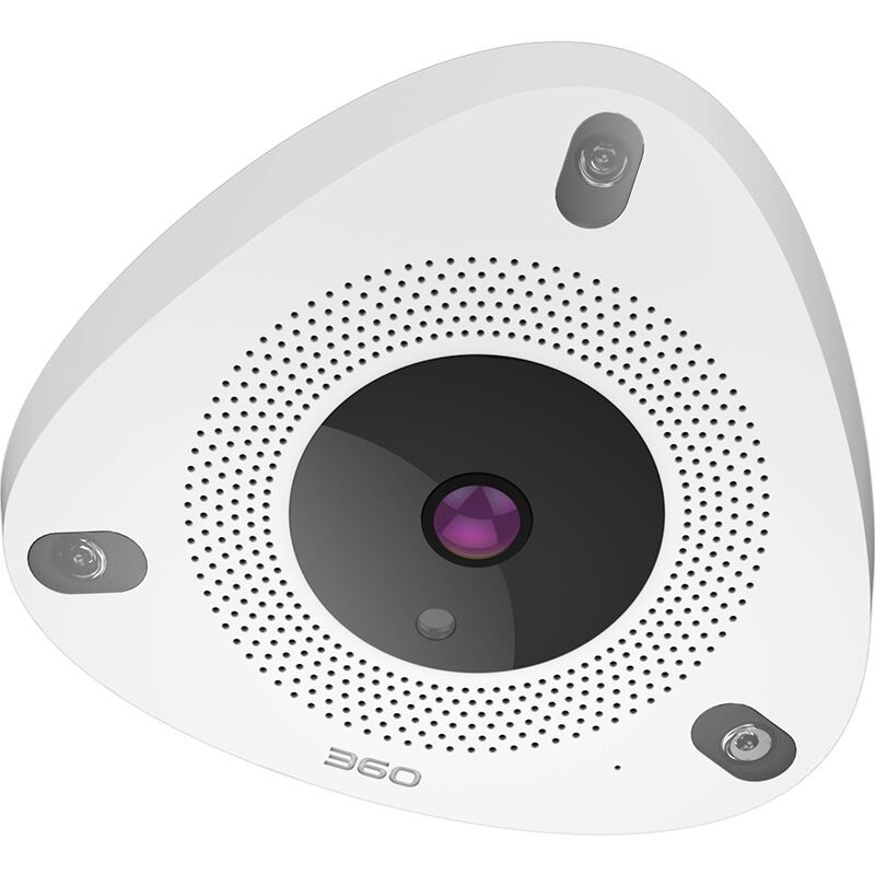 360智能摄像机 看店宝 D688+64G三星C10高速内存卡wifi网络摄像机 全景远程监控 看家看店智能报警 哑白