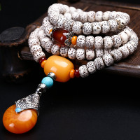 印象眸 星月菩提108颗佛珠手串男女款高密度正月菩提手链