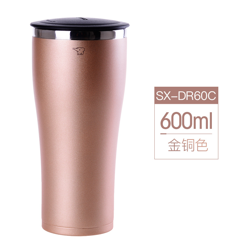 象印(ZO JIRUSHI)保温杯SX-DR60C 304不锈钢真空男女水杯/咖啡杯/保冷杯600ml PX香槟金