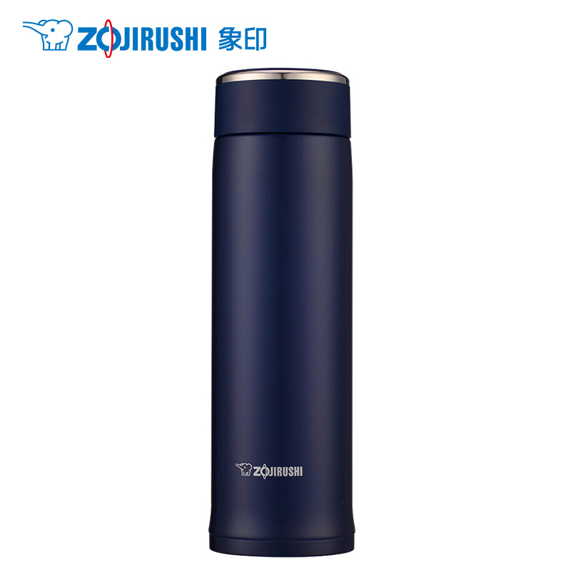 象印(ZO JIRUSHI)保温杯SM-LA48进口304不锈钢真空保温保冷杯直身防漏办公水杯 AD深蓝色 480ml