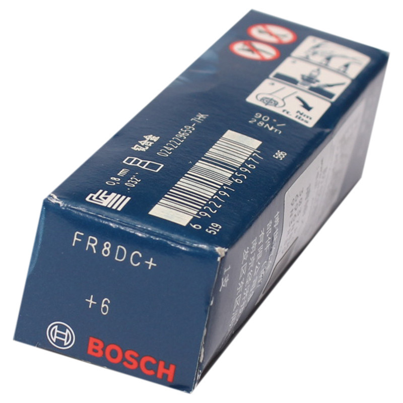 博世(Bosch)标准型火花塞FR8SC+ 单只装(爱丽舍/307/普拉多/雪铁龙C5/凯旋/3008/207/霸道）