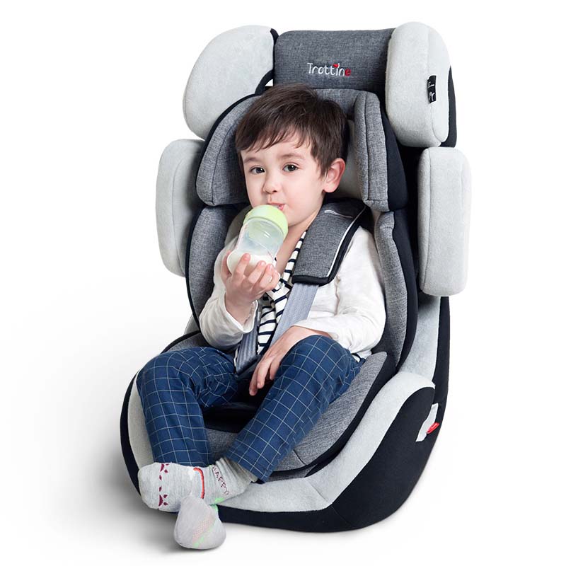 Trottine进口儿童安全座椅3C汽车用宝宝婴儿车载9个月-12岁isofix接口 步步高高清大图