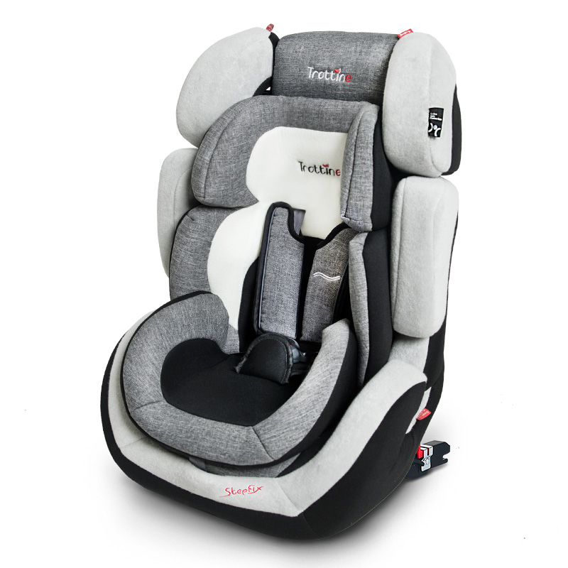 Trottine进口儿童安全座椅3C汽车用宝宝婴儿车载9个月-12岁isofix接口 步步高高清大图