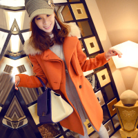 韩依茹 斗篷羊绒毛呢大衣毛呢外套