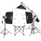 神牛(Godox)小精灵250SDI 250W 摄影棚套装闪光灯摄影灯 摄影柔光箱拍照灯三灯套装