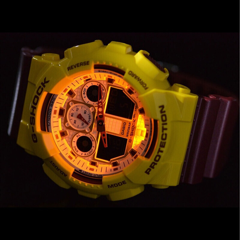 卡西欧(CASIO)手表G-SHOCK系列石英防水时尚运动男表GA-100CS-9A