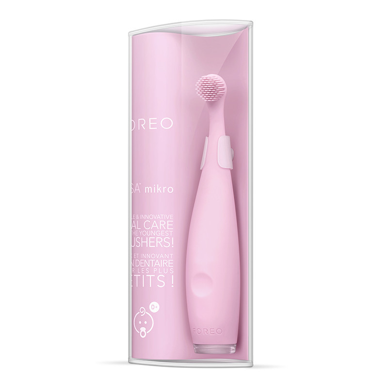 斐珞尔(FOREO) 电动牙刷 ISSA mikro 婴幼儿童适用 充电式 樱花粉 6000R/M 口腔健康