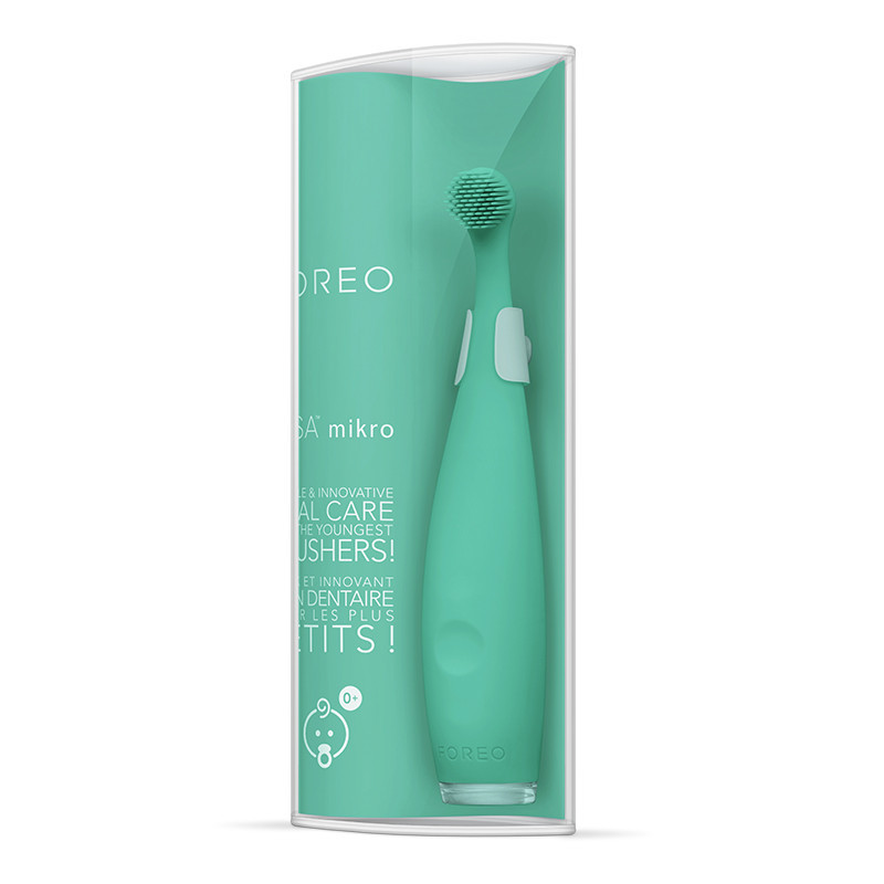 斐珞尔(FOREO) 电动牙刷 ISSA mikro 婴幼儿童适用 充电式 奇异绿 6000R/M 口腔健康