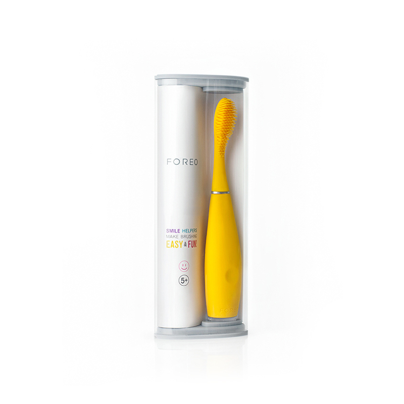 斐珞尔(FOREO) 电动牙刷 ISSA mini 儿童适用 充电式 芒果黄 6000R/M 口腔健康