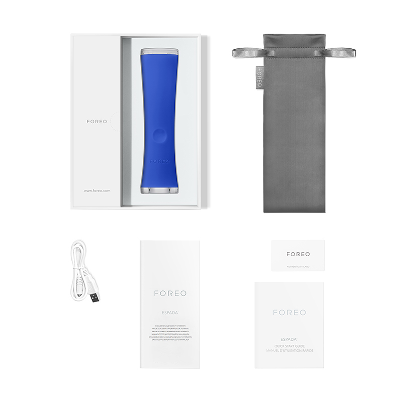 斐珞尔(FOREO) 美容器 ESPADA LED光学蓝光美颜 声波祛痘 净肤祛痘仪宝蓝色