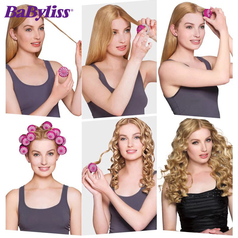 巴比丽丝(Babyliss) 美发器 RS100CN 不伤发硅胶护发 内扣外翻大卷 电卷梨花刘海 卷发棒