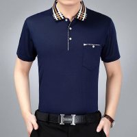 夏季中年男士短袖T恤中年宽松大码男装爸爸装休闲商务POLO衫