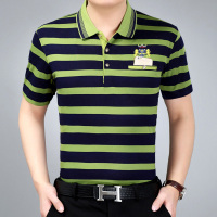 夏季男士短袖t恤休闲商务宽松半袖休闲青年翻领polo衫男T恤