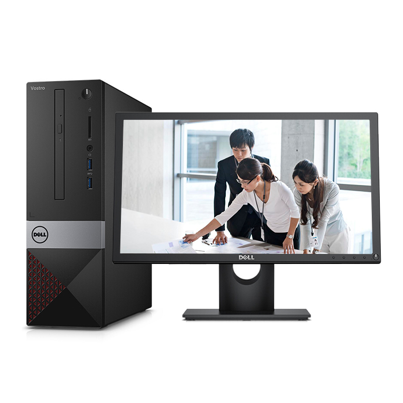 戴尔(DELL)成就Vostro 3267-R1308 台式电脑整机+19.5显示器(i3 4G 500G WIFI)