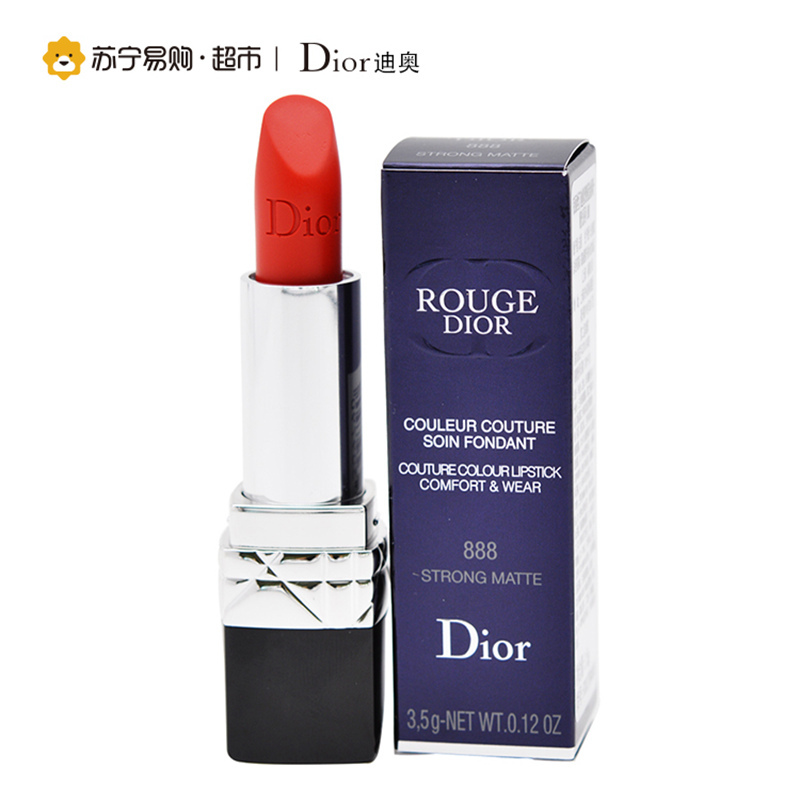 【苏宁超市】Dior 迪奥 烈艳蓝金唇膏-哑光系列 888 3.5g 法国进口