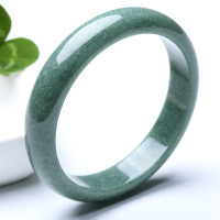 印象眸 翡翠手镯糯种翡翠镯子老坑绿色翡翠手镯女款镯子