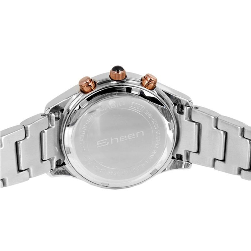 卡西欧casio手表sheen系列简洁时尚商务休闲女表shn5003ps7a