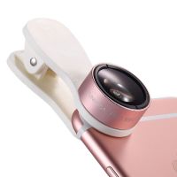 ESCASE 手机镜头自拍鱼眼广角微距 3合1套装 适用苹果华为 通用款JD-12[送收纳袋] 玫瑰金