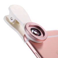 ESCASE 手机镜头自拍鱼眼广角微距 3合1套装 适用苹果华为 通用款JD-12[送收纳袋] 玫瑰金