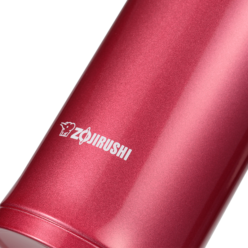 象印(ZO JIRUSHI)保温杯SM-JE48进口不锈钢真空保温保冷杯直身防漏办公水杯子480ml RC透感红色高清大图