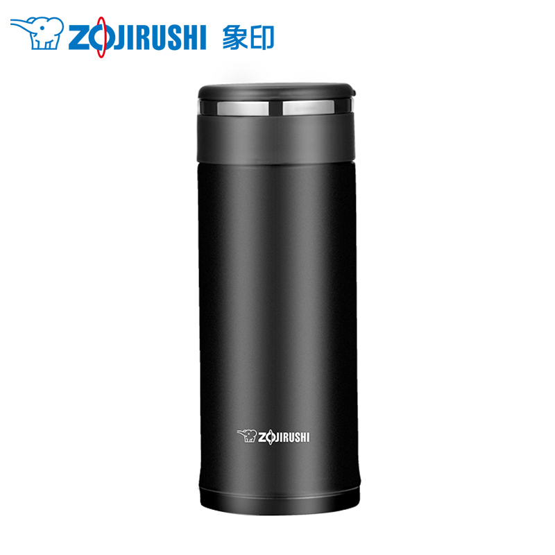 象印(ZO JIRUSHI)保温杯SM-JE36进口不锈钢真空保温保冷杯直身防漏办公水杯子360ml HM板岩灰色