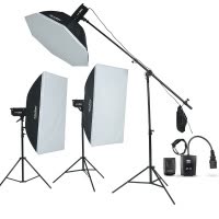 神牛(Godox)DP600W三灯 摄影灯套装影楼灯闪光灯 数码照摄相机配件
