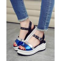 阿么2017新品韩版厚底舒适透气休闲凉鞋