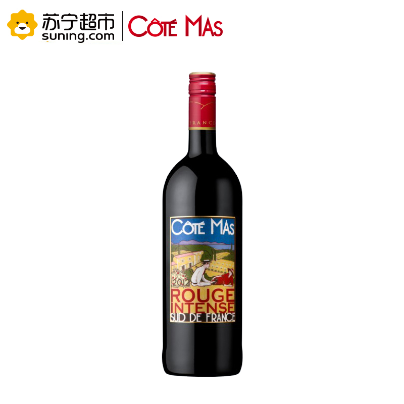 法国原瓶进口 乡野绅士 (Cote Mas) 干红葡萄酒整箱装 750ml*6