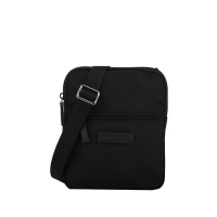 LANCASTER PARIS 纯色拉链斜挎包 30517