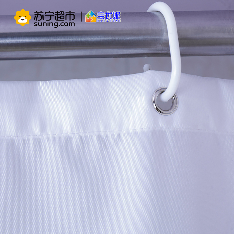 宝优妮加厚防霉防水浴室浴帘布 DQ-YL21-3 大树 宽180*高180cm