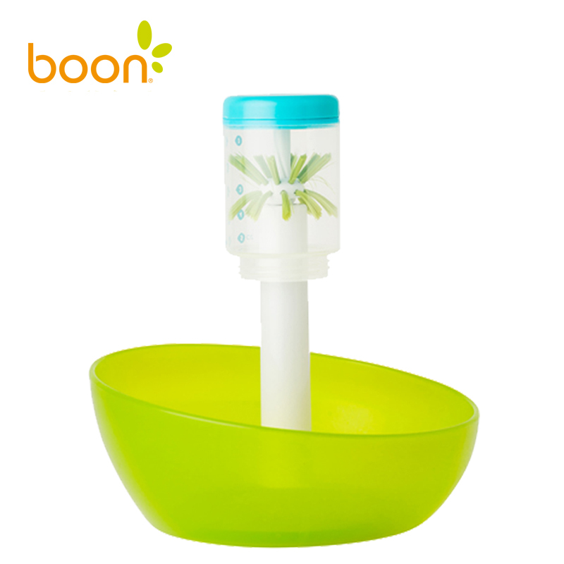Boon啵儿 奶瓶清洗器 绿色材质PP清毒用品奶瓶清毒
