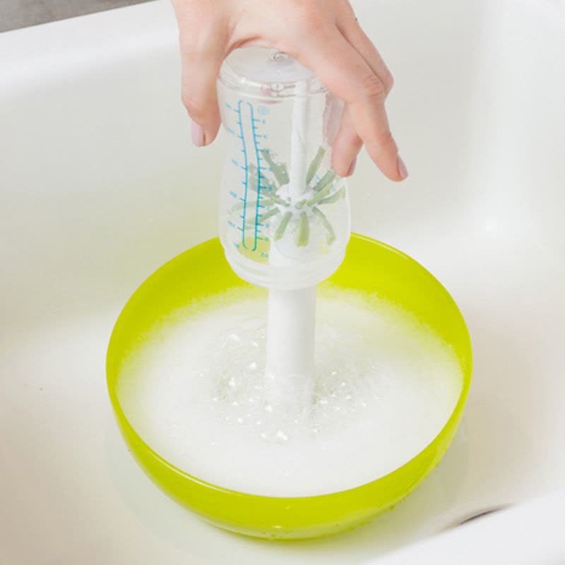 Boon啵儿 奶瓶清洗器 绿色材质PP清毒用品奶瓶清毒图片