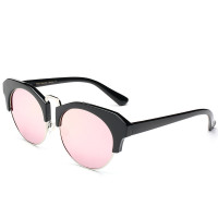 蓝其新款偏光太阳镜 潮彩膜大框金属鼻托 太阳镜情侣款 7020